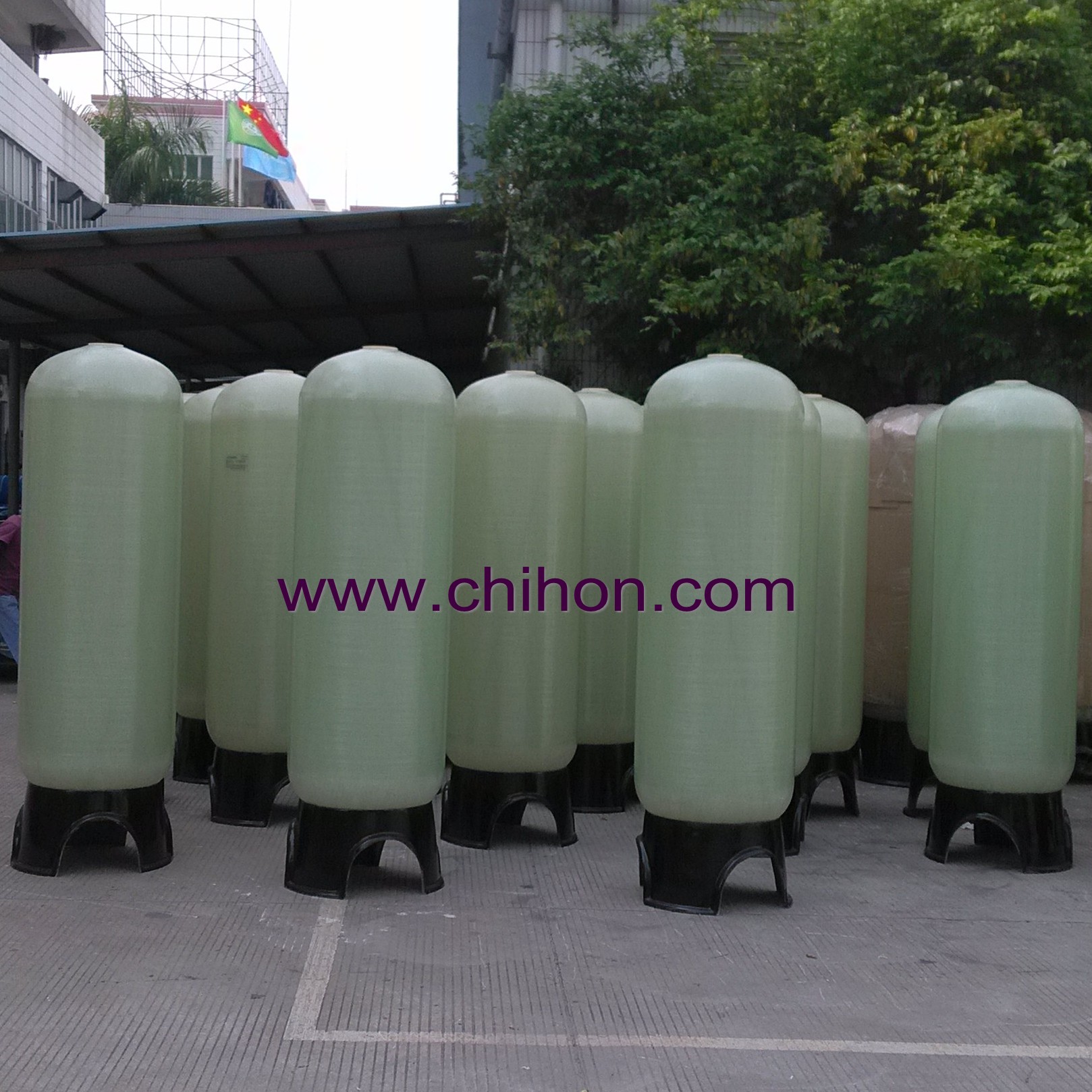 2472 FRP activated carbon filtration tanks plastic filter housing