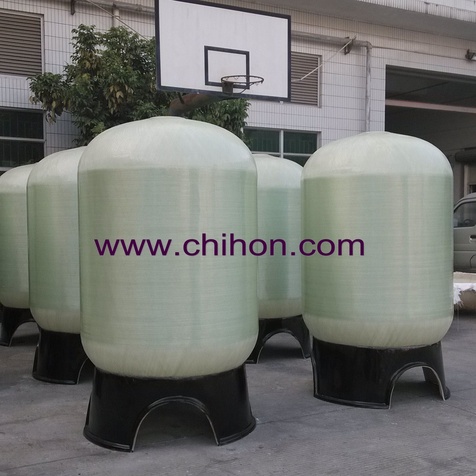 4896 Industrial Water Filter Tank PE Lined FRP Pressure Softener Tank